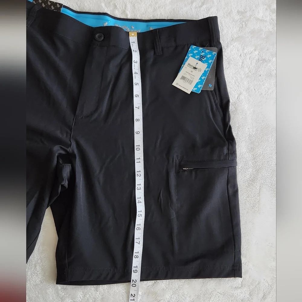 ⛳Birdie Bound Men's Black Golf Shorts, Size 42, 9 Inch Inseam, NWT, Performance